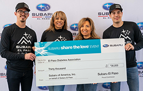 Subaru El Paso Rally and Donation