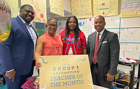 IGroup 1 Automotive Teacher of the Month for April: LaChante Guidry